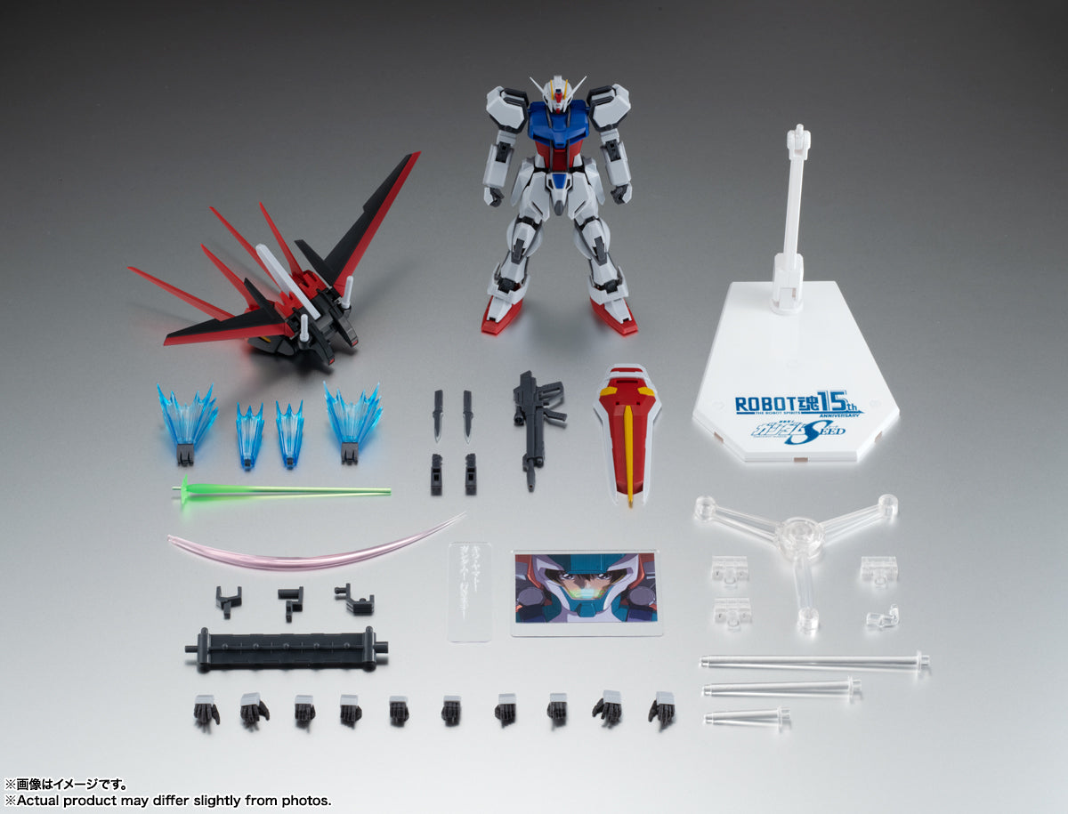 Robot Spirits Side MS "Mobile Suit Gundam SEED" GAT-X105+AQM/E-X01 Aile Strike Gundam Ver. A.N.I.M.E. -Robot Spirits 15th Anniversary- | animota