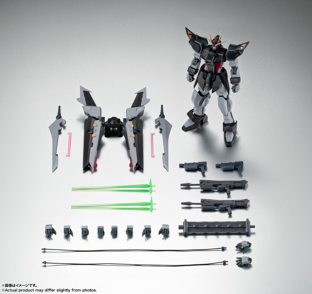 Robot Spirits Side MS „Mobile Suit Gundam SEED CE 73: Stargazer“ GAT-X105E + AQM / E-X09S Strike Noir Gundam Ver. ANIME
