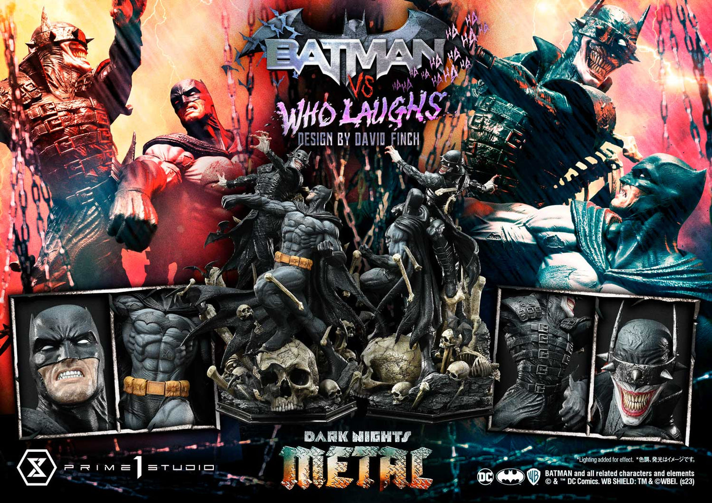 Ultimate Premium Masterline "Dark Nights: Metal" Batman VS Batman Who Laughs (Design by David Finch)