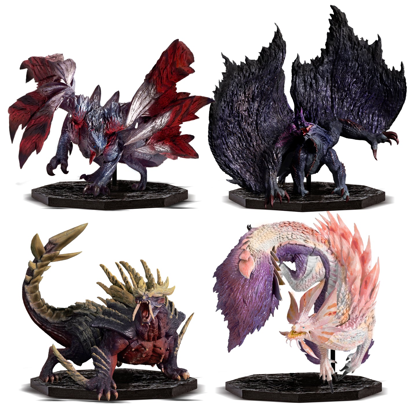 Capcom Figure Builder Cube "Monster Hunter" 4 Set Box (Gore Magala / Crimson Glow Valstrax / Magnamalo / Mizutsune) | animota