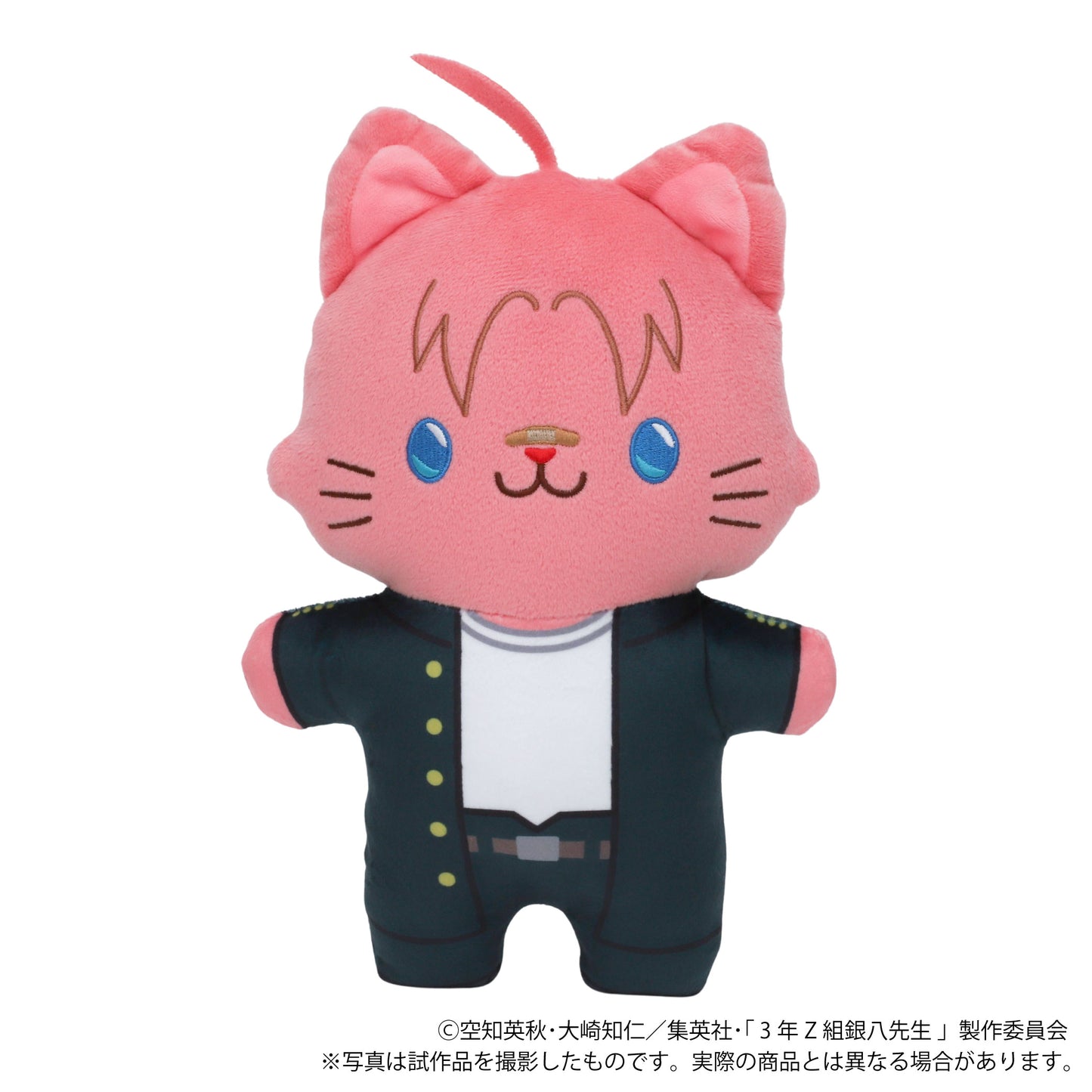 3-Z Class Ginpachi-sensei withCAT Flat Plush with Eye Mask Kamui, Stuffed Animals, animota