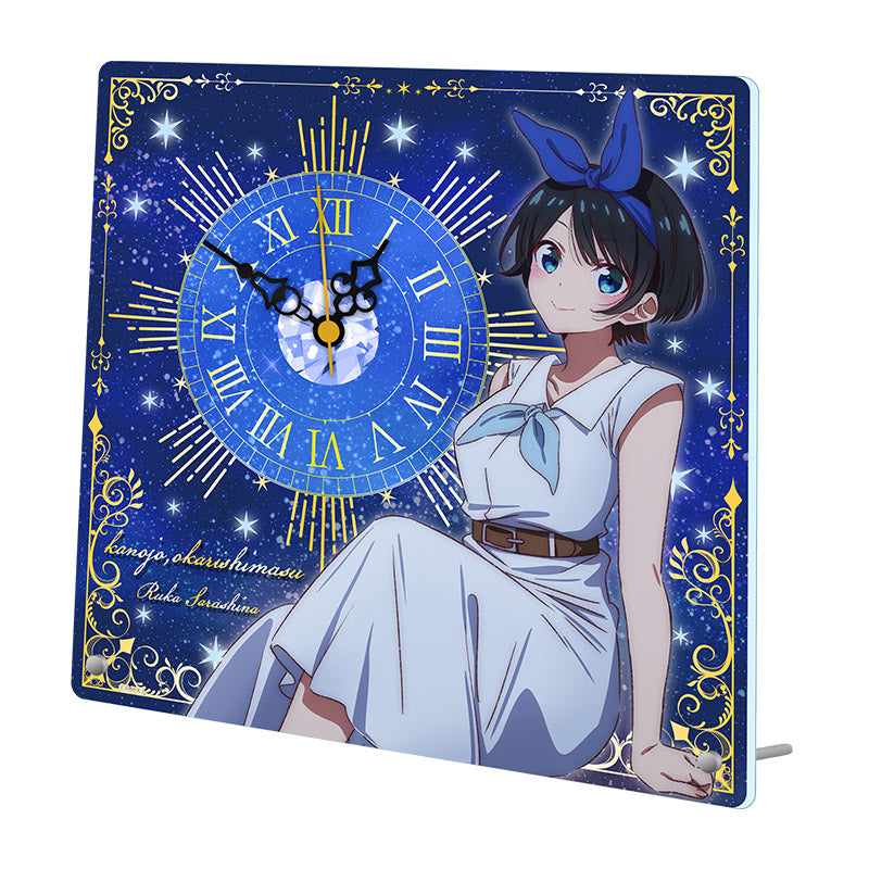 Rent-A-Girlfriend Acrylic Clock Sarashina Ruka | animota
