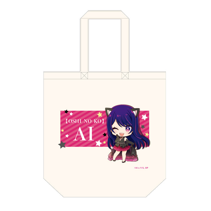 Oshi no Ko Puchichoko Canvas Tote Bag Ai Black Dress | animota