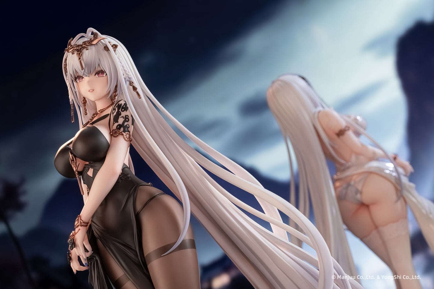 ANIGAME "AZUR LANE" EMDEN: MOONSILVER UNION VER. 1/6 SCALE FIGURE (WHITE & BLACK SET OF TWO)