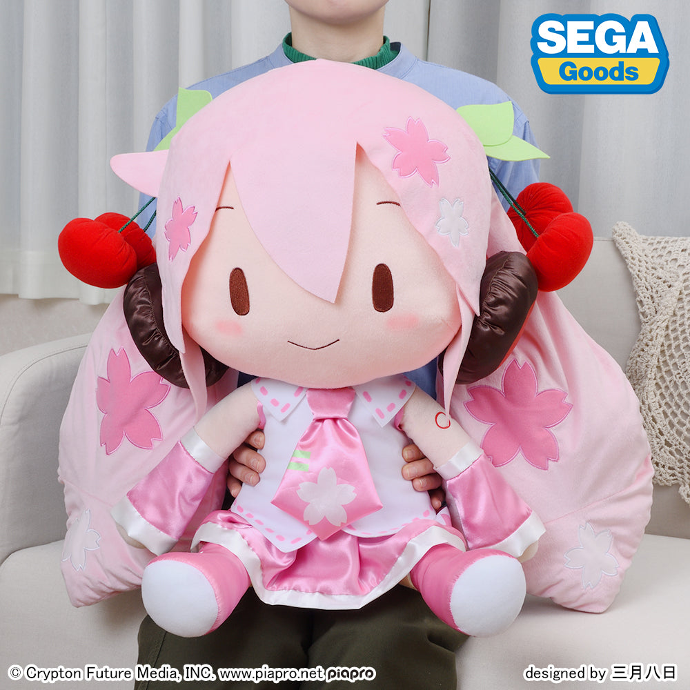 Sakura Miku Fuwa Petit Dodeka Jumbo Plush, Stuffed Animals, animota