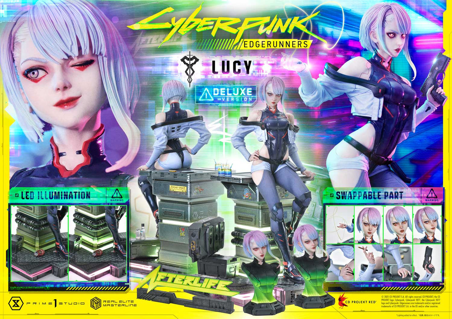 Real Elite Masterline "Cyberpunk: Edgerunners" Lucy DX Edition, Action & Toy Figures, animota