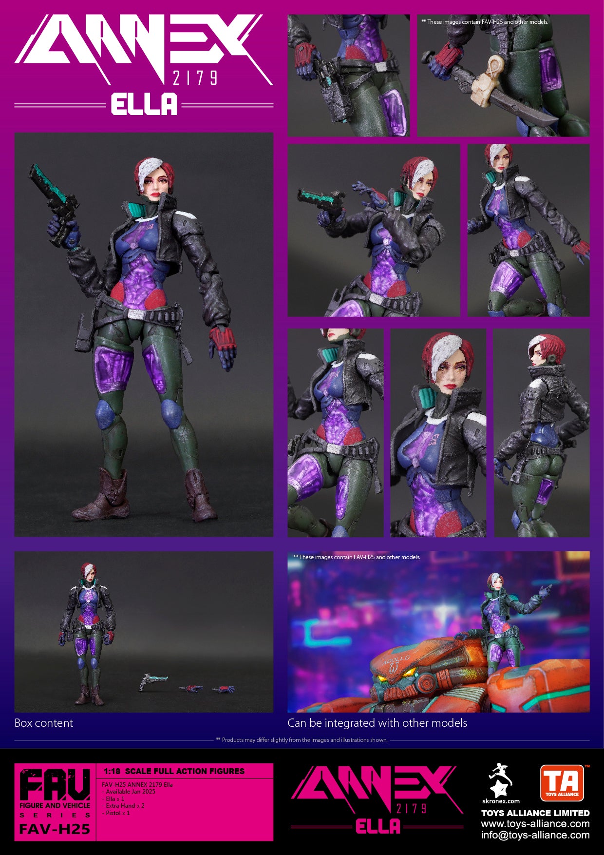 TOYS ALLIANCE LIMITED "ANNEX2179" SERIES 1/18 SCALE FAV-H25 ELLA