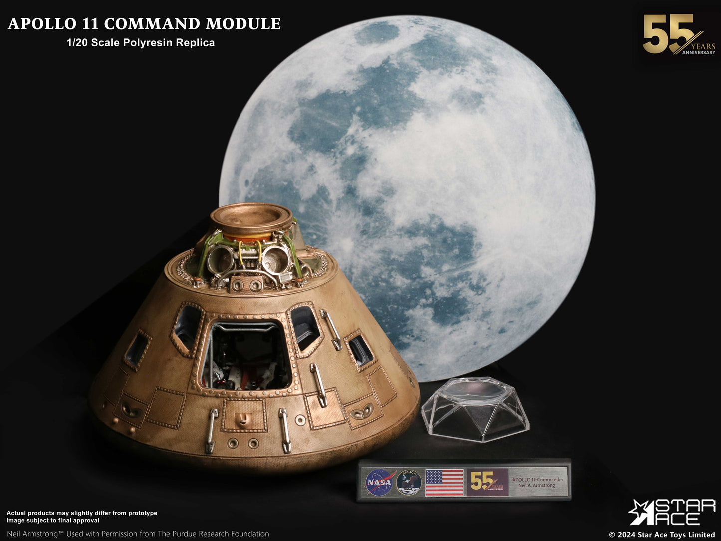 Star Ace Toys Apollo 11 Command Module 1/20 Scale Polyresin Replica Deluxe Ver.