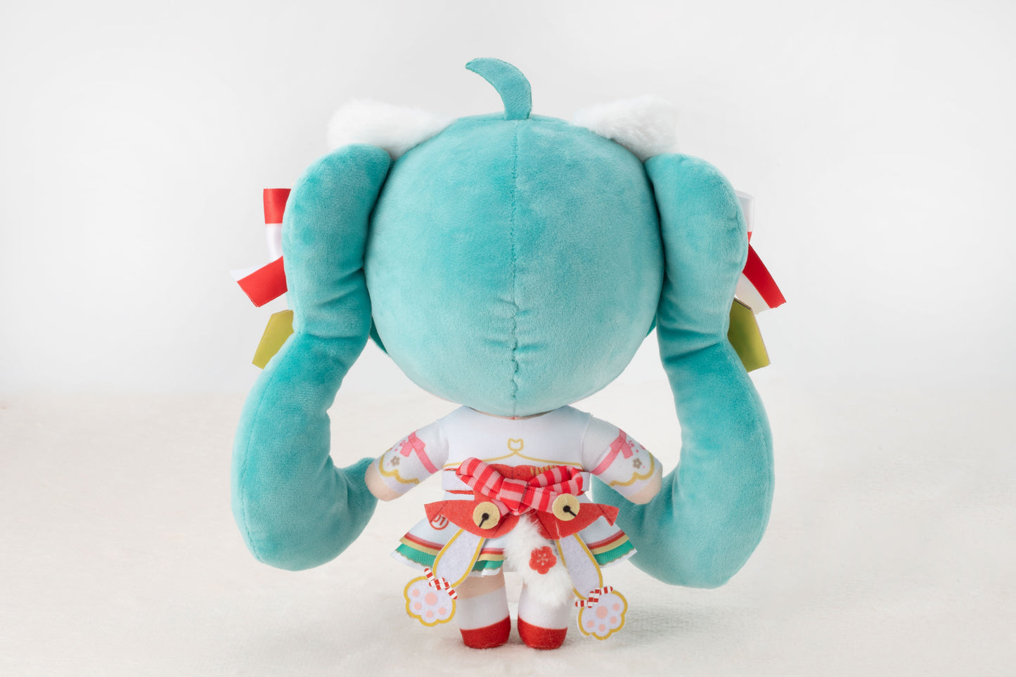 Hatsune Miku x Maneki-neko Hatsune Miku White Cat Plush Standard Art by Rassu