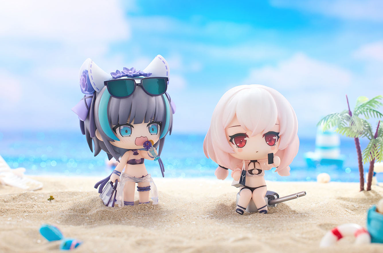 HanaBee "AZUR LANE" SWIM SUIT Complete Model CHIBI FIGURE VOL. 2 SET OF THREE, Action & Toy Figures, animota