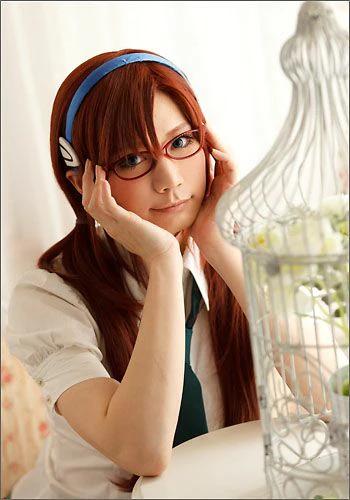 ”NEON GENESIS EVANGELION” Makinami Mari Illustrious style cosplay wig | animota
