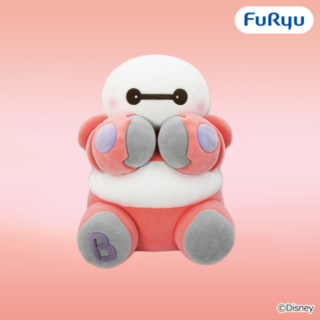 Baymax Milky Boa Flocked Figure Sakura Color
