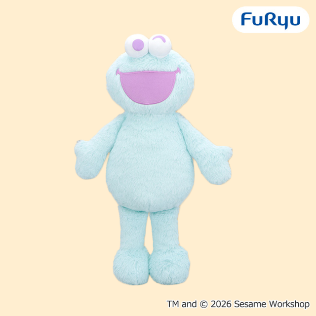 Sesami Street Colorful Cookie Monster BIG Plush Toy B