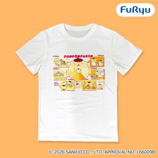 Pompompurin “Purin’s Happy Routine” T-Shirt