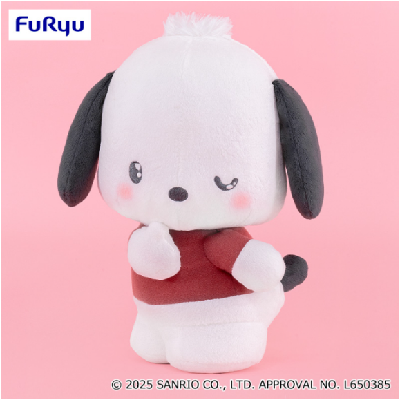 Pochacco Furimuki Himitsu BIG Plush Toy - Dull Color, Stuffed Animals, animota