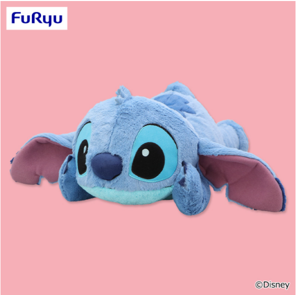 Stitch Chin-on-Hand Super BIG Plush Toy, Stuffed Animals, animota