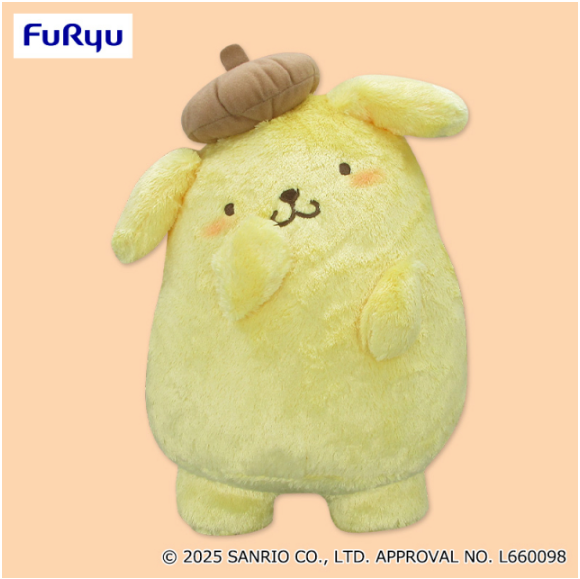 Pom Pom Purin Cuddle Me Touch BIG Plush Toy, Stuffed Animals, animota