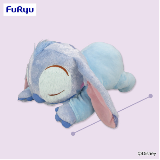 Disney Stitch Funwari Lying Down V-BIG Plush Toy Rompers