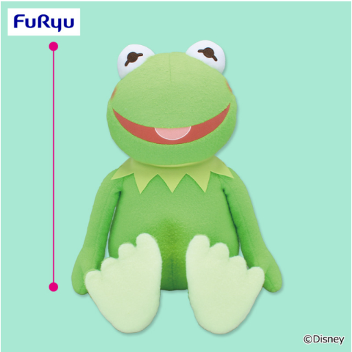 Kermit the Frog FukuFuku Mokufuwa Jumbo Plush Toy