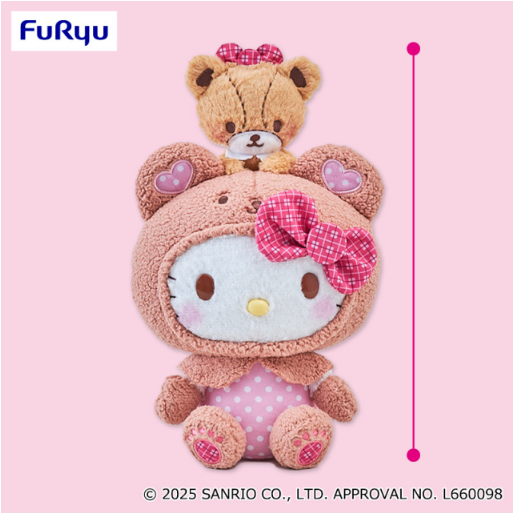 Hello Kitty Ichigo Shinbun No. 645 Collaboration Pair Plush Toy