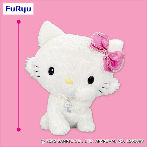 Charmmy Kitty Grooming BIG Plush Toy