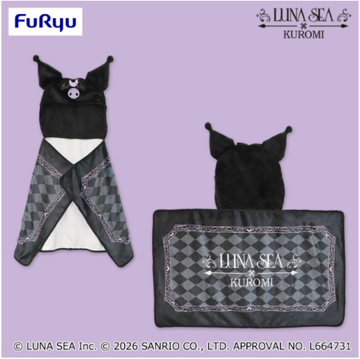 LUNA SEA×KUROMI Hooded with Blanket