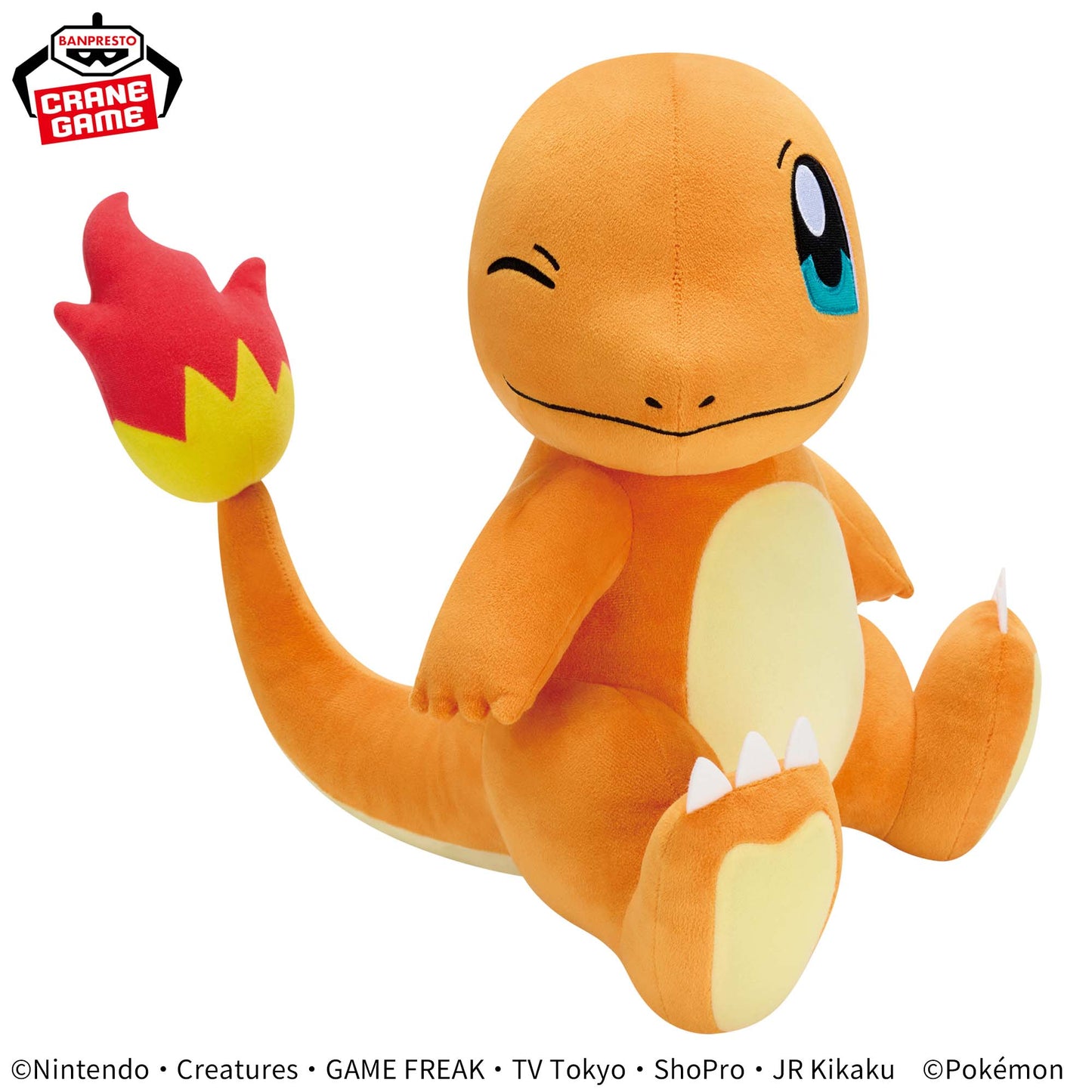 Pokémon Meccha Mofugutto Look at the tail!! Plush Toy - Charmander, Stuffed Animals, animota