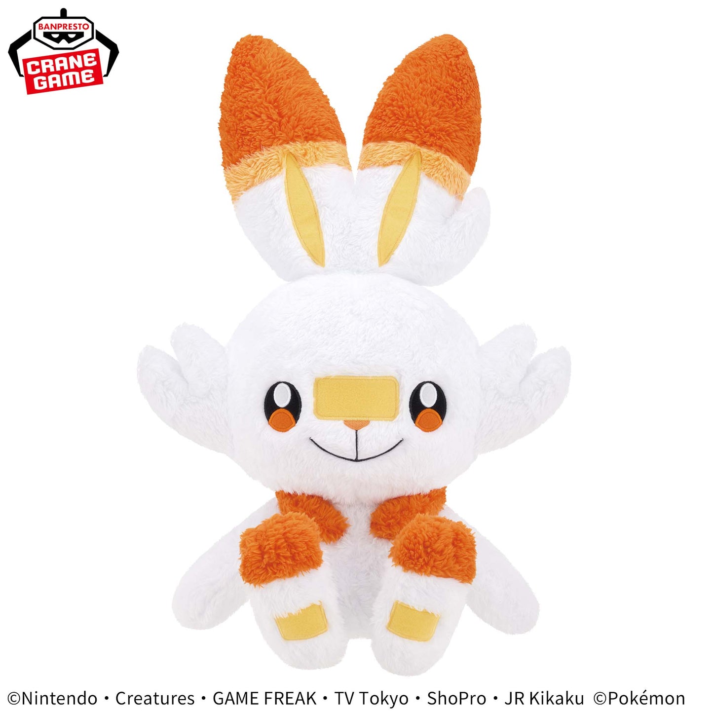 Pokémon Mecha Mofugutto Heartwarming Plush Toy - Scorbunny, Stuffed Animals, animota