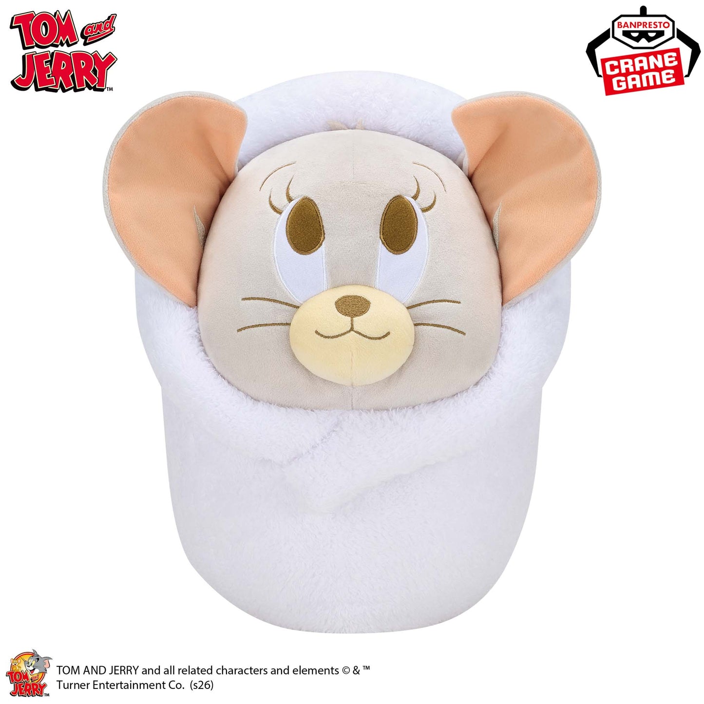 TOM AND JERRY Meccha Mofugutto Swaddled Plush Toy - Tuffy