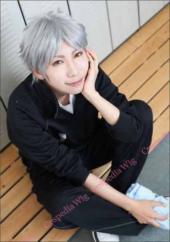 ”Haikyu!!” Koshi Sugawara style cosplay wig | animota