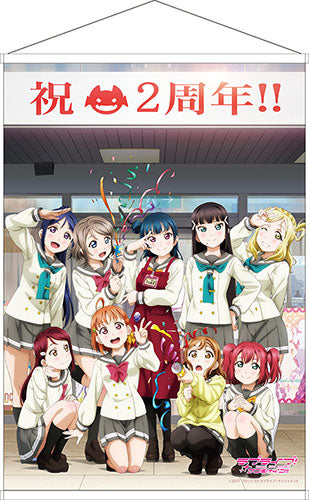 Love Live! Sunshine!! - Wall Scroll / Numers 2nd Anniversary, Decorative Tapestries, animota