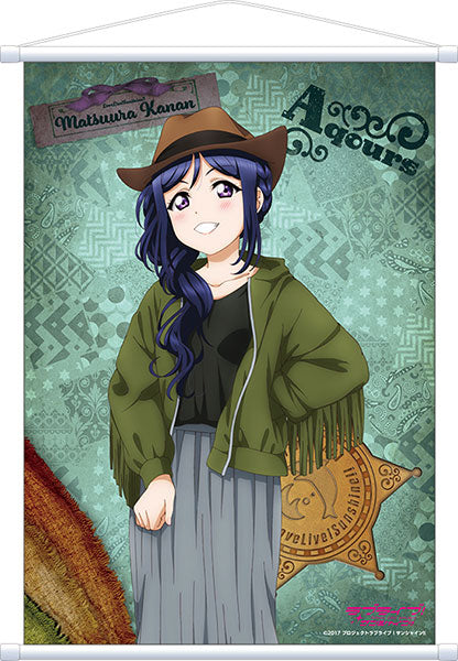 Love Live! Sunshine!! A2 Wall Scroll Kanan Matsuura Western, Decorative Tapestries, animota