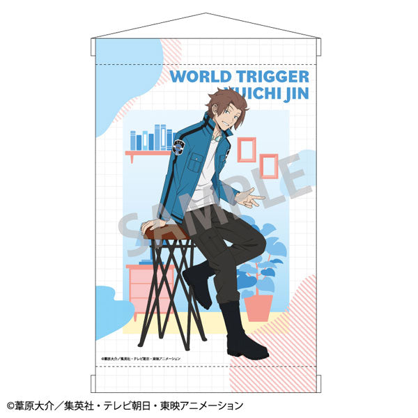 World Trigger A4 Wall Scroll Yuichi Jin / Chair, Decorative Tapestries, animota