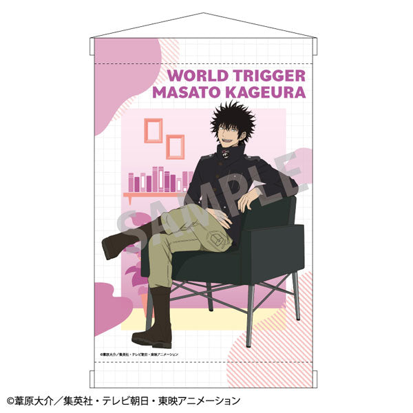 World Trigger A4 Wall Scroll Masato Kageura / Chair, Decorative Tapestries, animota