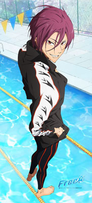 Free! - SuriSuri Wall Scroll: Rin, Decorative Tapestries, animota