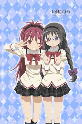 Puella Magi Madoka Magica - SuriSuri Wall Scroll: Kyoko & Homura, Decorative Tapestries, animota