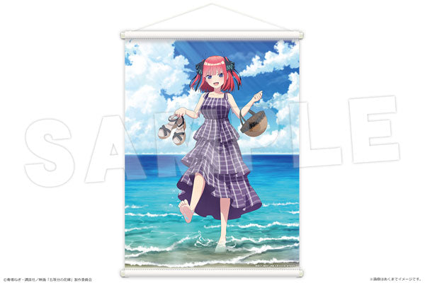 Movie "The Quintessential Quintuplets" B2 Wall Scroll Ver. Date at the Seaside 02 Nino Nakano, Decorative Tapestries, animota