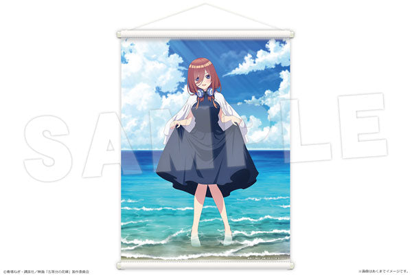Movie "The Quintessential Quintuplets" B2 Wall Scroll Ver. Date at the Seaside 03 Miku Nakano, Decorative Tapestries, animota