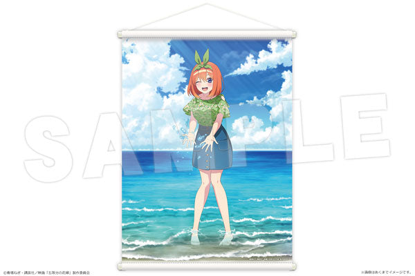 Movie "The Quintessential Quintuplets" B2 Wall Scroll Ver. Date at the Seaside 04 Yotsuba Nakano, Decorative Tapestries, animota