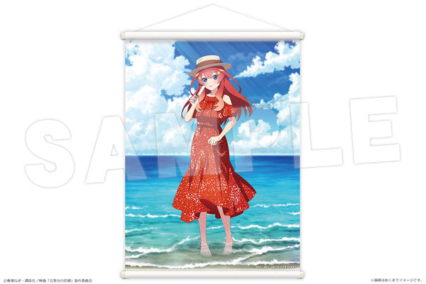 Movie "The Quintessential Quintuplets" B2 Wall Scroll Ver. Date at the Seaside 05 Itsuki Nakano, Decorative Tapestries, animota