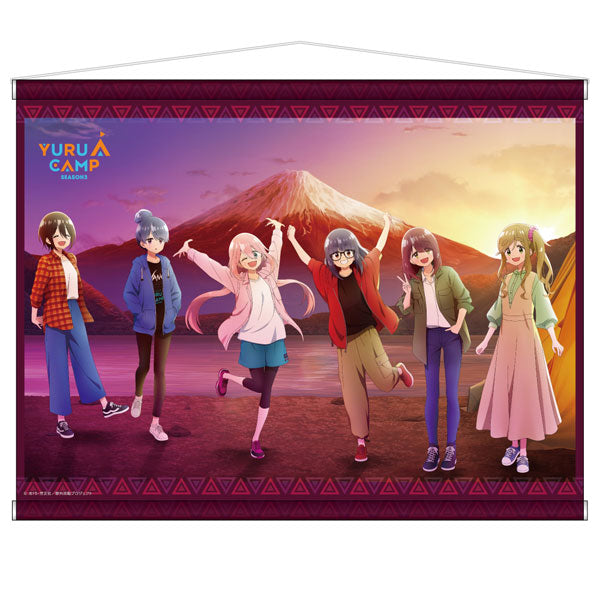 Yuru Camp SEASON3 New Illustration B2 Wall Scroll, Decorative Tapestries, animota