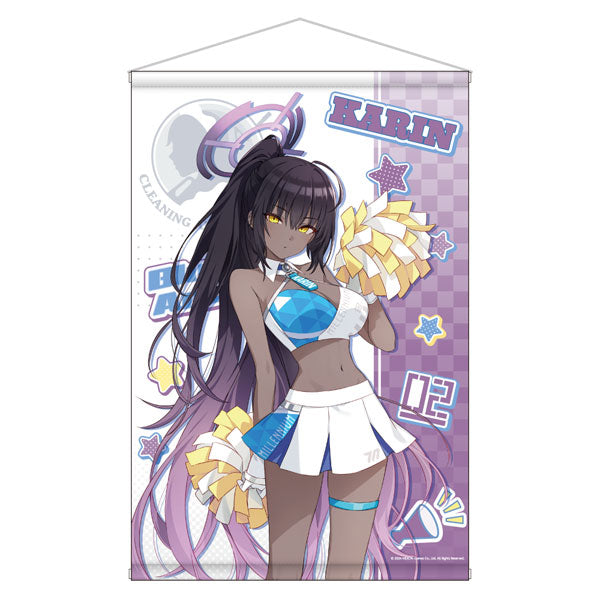 Blue Archive New Illustration B2 Wall Scroll 3.5th Anniversary POP UP STORE Karin, Decorative Tapestries, animota