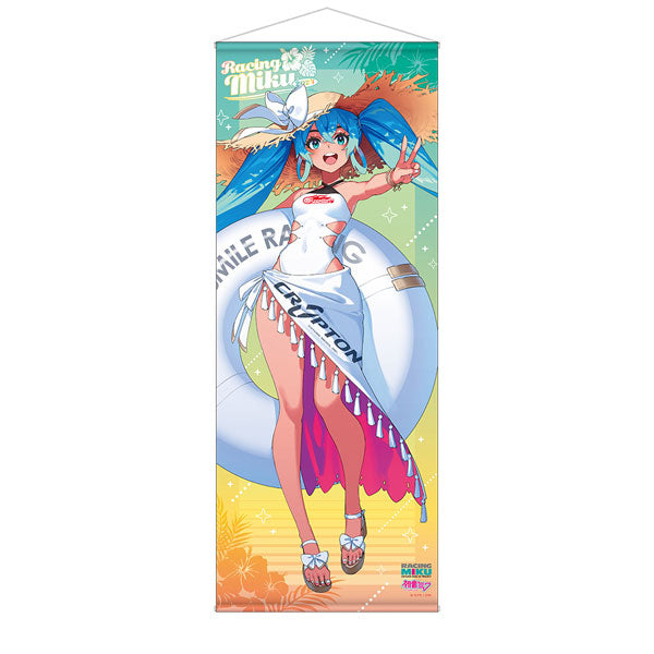 Hatsune Miku GT Project Racing Miku 2024 Tropical Ver. Life-size Wall Scroll, Decorative Tapestries, animota