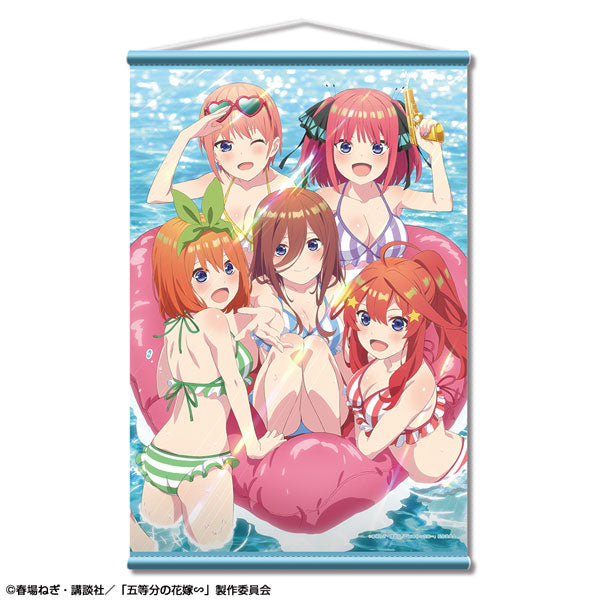 The Quintessential Quintuplets Specials B2 Wall Scroll Design 07 (Group / Swimsuit A), Decorative Tapestries, animota
