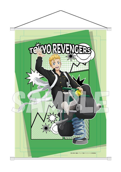 Tokyo Revengers Big Wall Scroll Spring Play Tool ver. Takemichi Hanagaki, Decorative Tapestries, animota