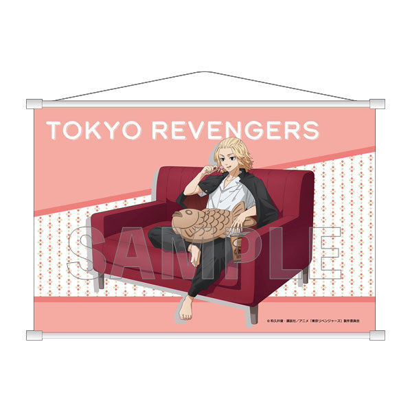 Tokyo Revengers Wall Scroll Sofa ver. Manjiro Sano, Decorative Tapestries, animota