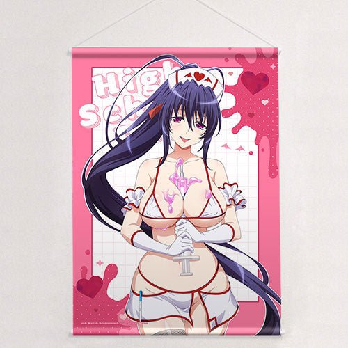 High School D x D HERO New Illustration B2 Wall Scroll (Akeno Himejima / White Nurse) Double Suede(Pre-order), Decorative Tapestries, animota