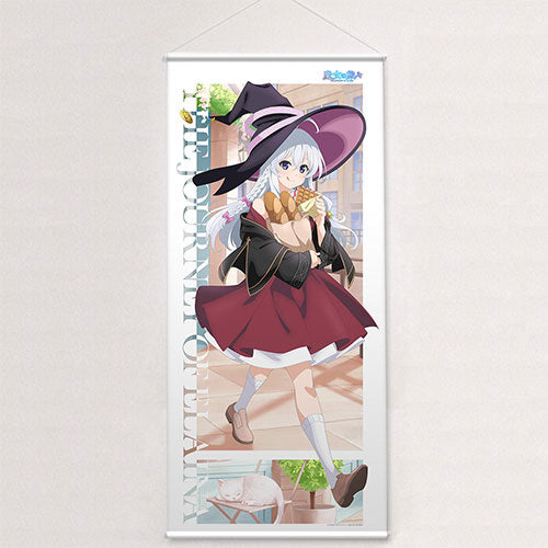 Wandering Witch: The Journey of Elaina New Illustration Jumbo Wall Scroll (Elaina / Walk & Eat)(Pre-order), Decorative Tapestries, animota