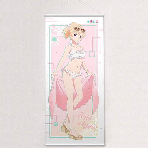 Days with My Stepsister New Illustration Jumbo Wall Scroll (Saki Ayase / Swimsuit)(Pre-order), Decorative Tapestries, animota