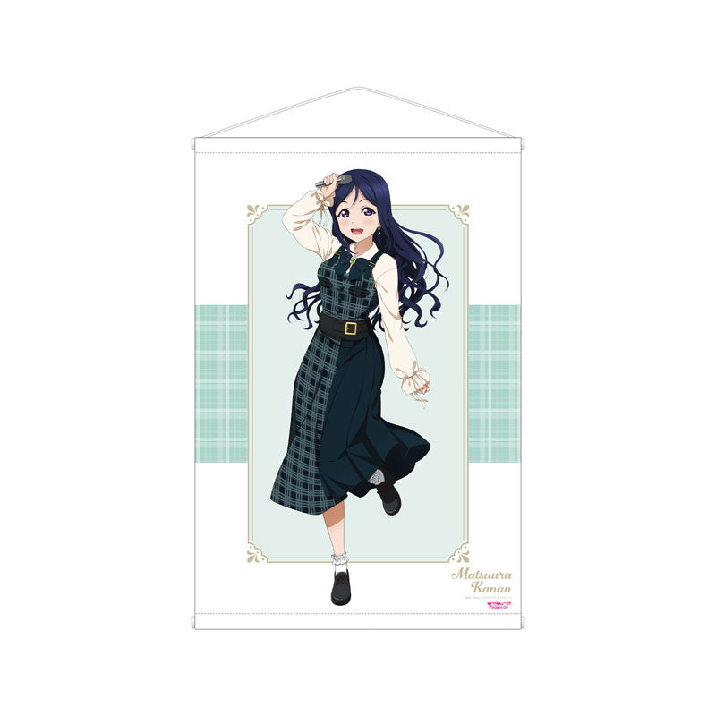 Love Live! Sunshine!! New Illustration Kanan Matsuura Plaid One-piece Dress Costume ver. B2 Wall Scroll, Decorative Tapestries, animota